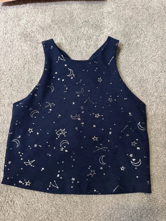 Beyond Yoga Navy Moon & Star Tank Top - Picture 1 of 3